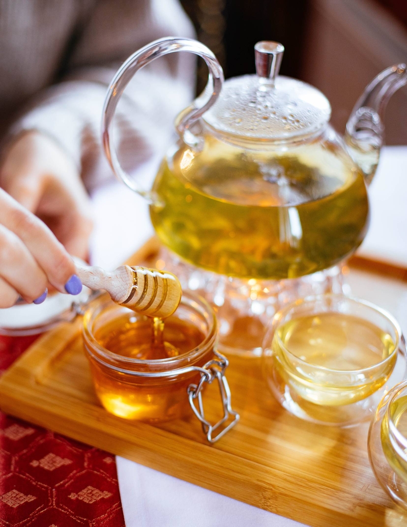 Honey tea. Image courtesy: pexels